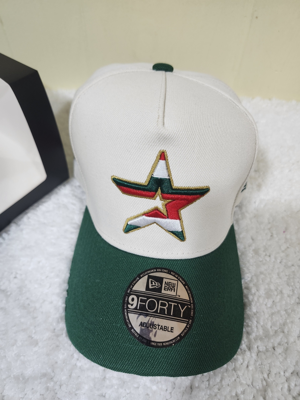 Mexico A-Frame Snapback Hat White & Green